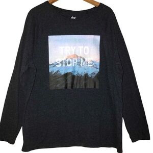 Mountain Top Long sleeve shirt By dip (Try To Stop Me) XXL